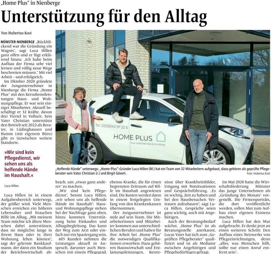 Unterstützung für den Alltag