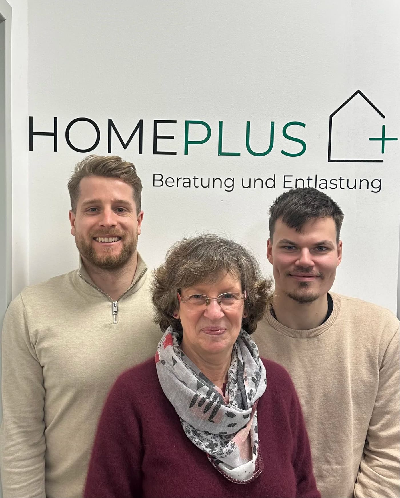Das Homeplus-Team in Münster – Luca Hillen, Birgit Gövert und Stephan Mester